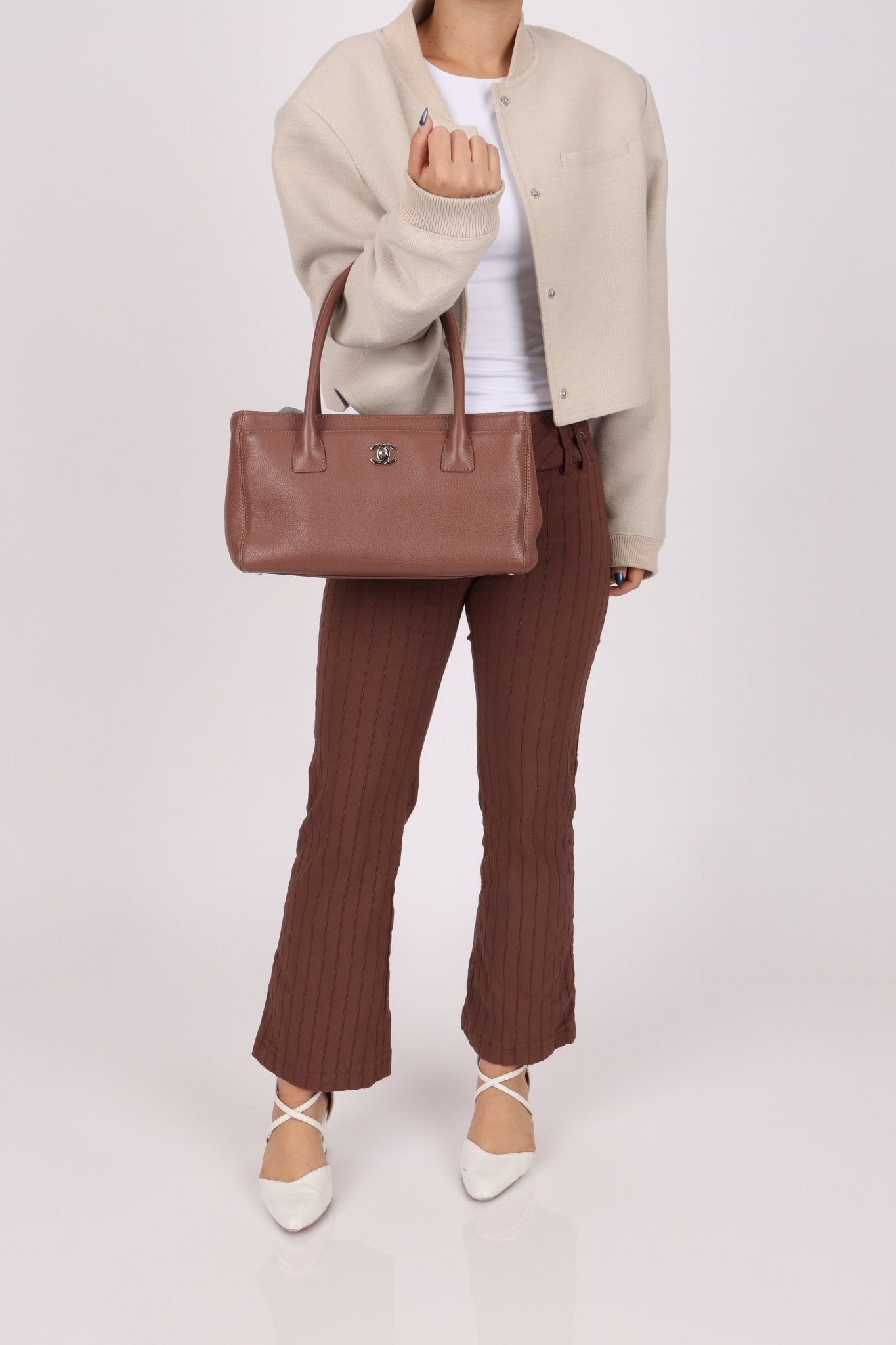 Rare Chanel 2013 Calfskin Mauve Small Cerf Executive Shopper Tote - FashioNica