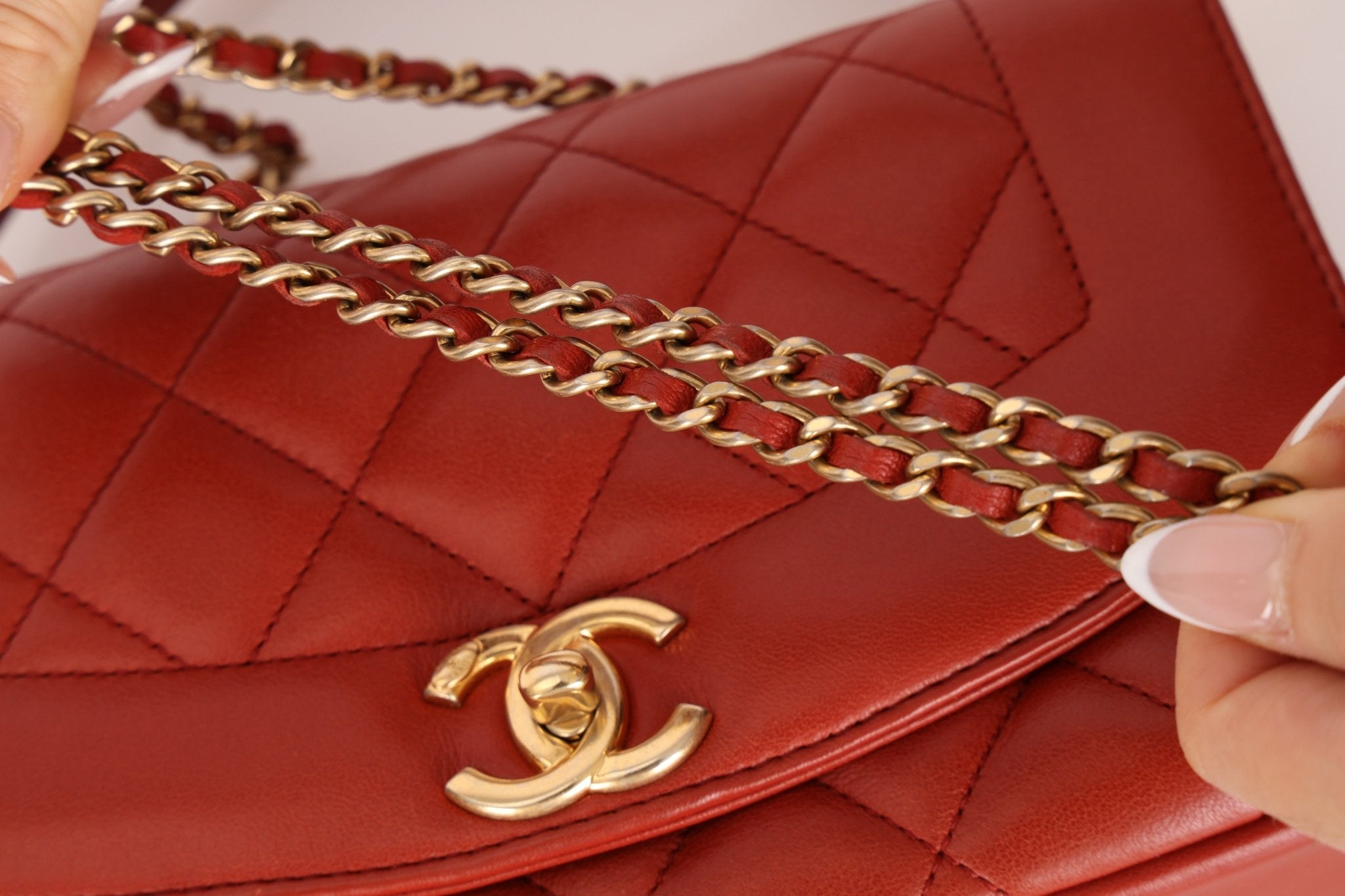 Rare Chanel 2015 Calfskin Reissue Small Diana Flap Bag - FashioNica