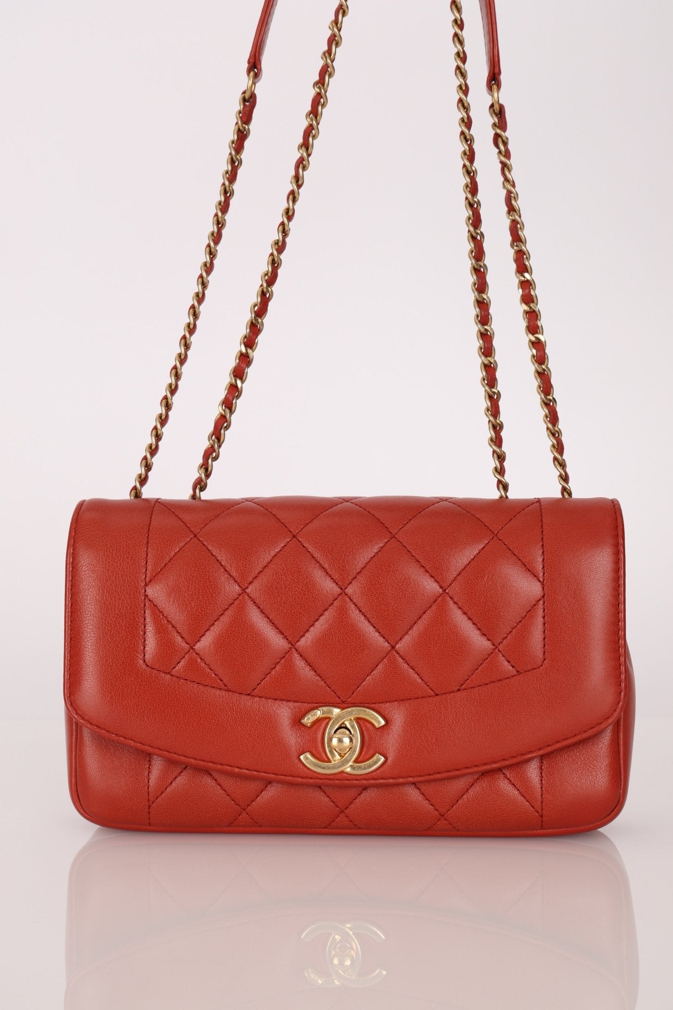 Rare Chanel 2015 Calfskin Reissue Small Diana Flap Bag - FashioNica