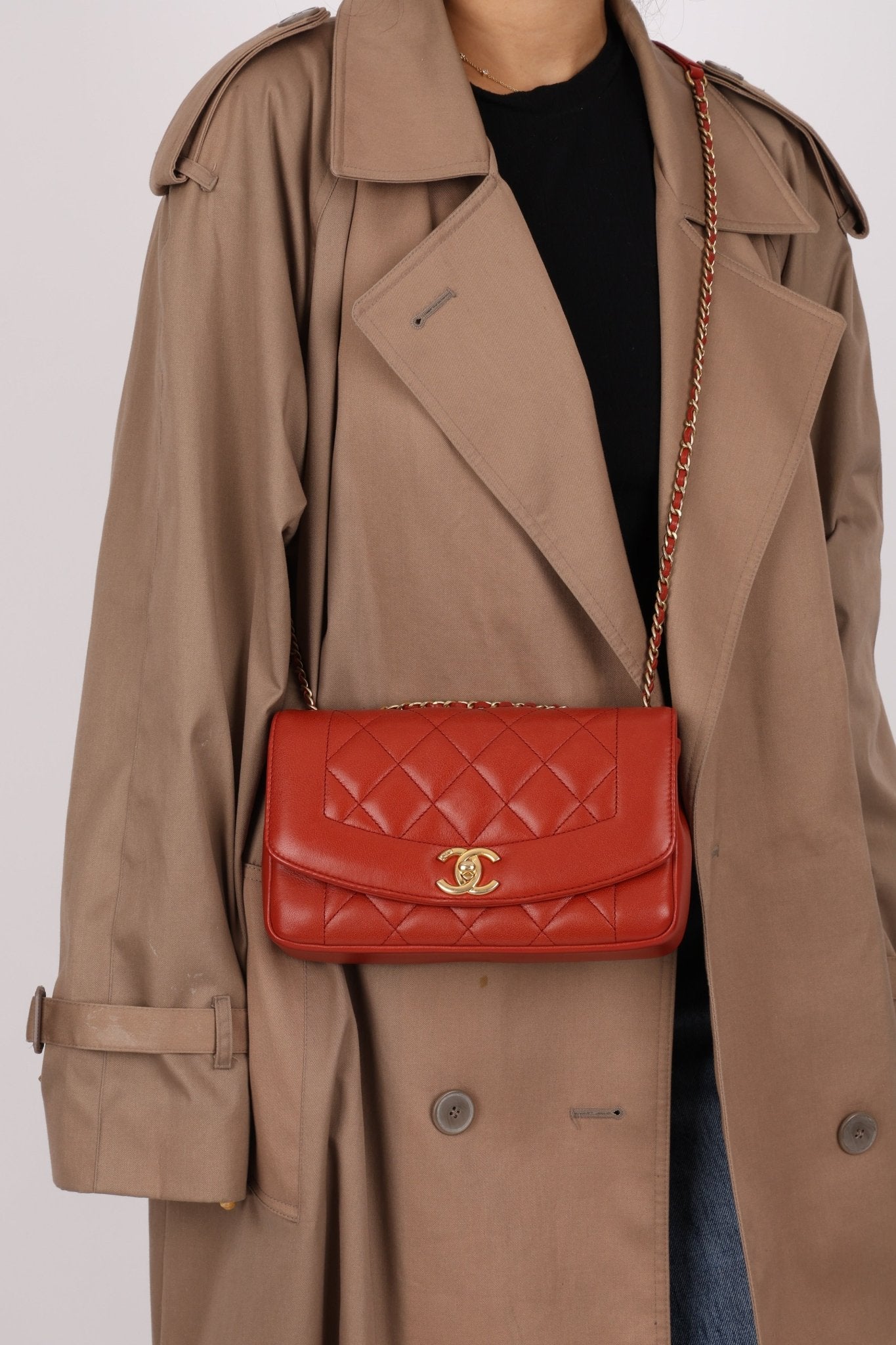 Rare Chanel 2015 Calfskin Reissue Small Diana Flap Bag - FashioNica