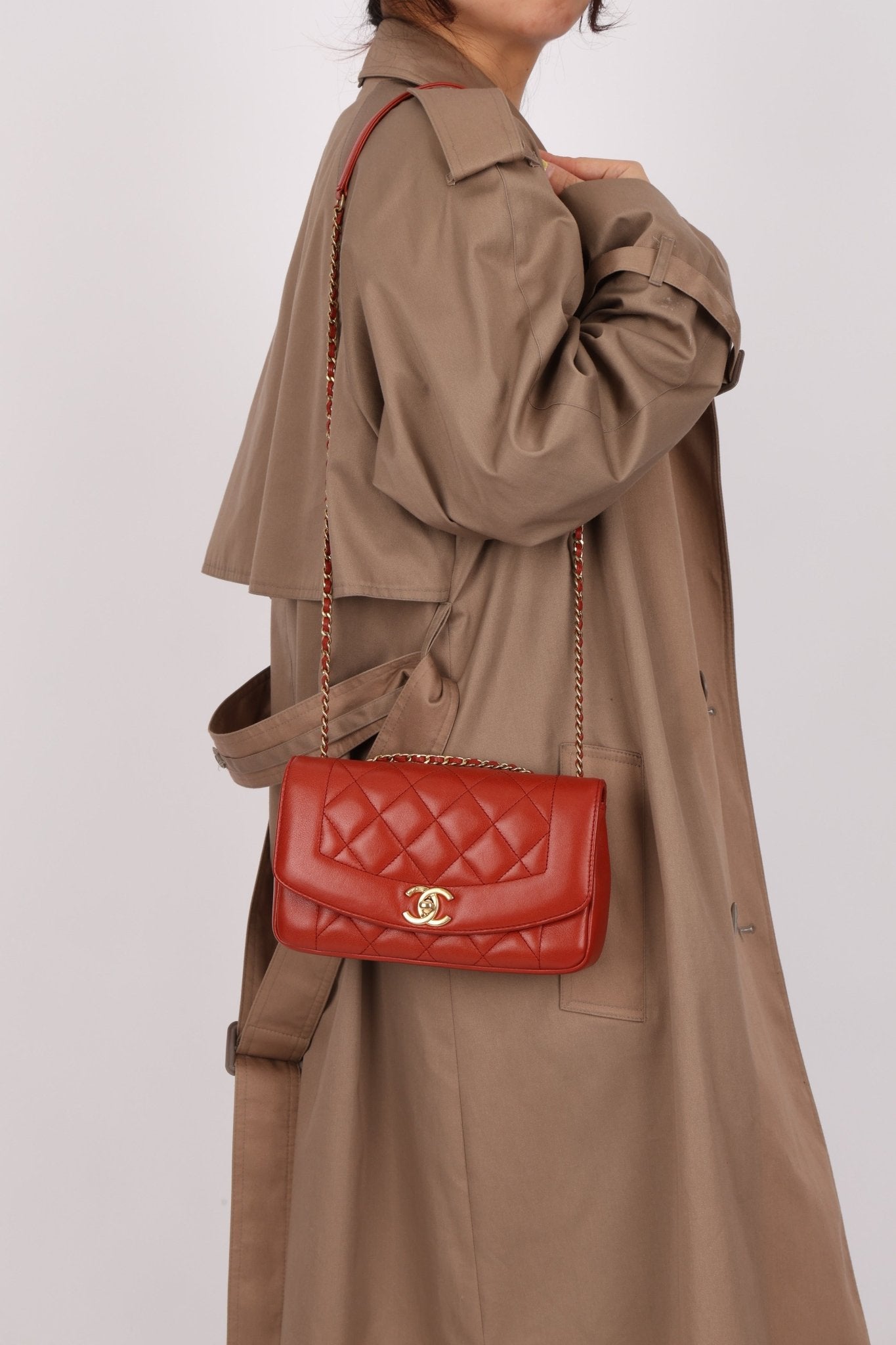 Rare Chanel 2015 Calfskin Reissue Small Diana Flap Bag - FashioNica