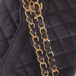 Rare Chanel 2015 Caviar Medium Navy Paris Flap Bag - FashioNica