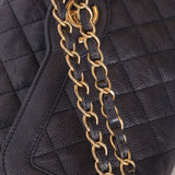 Rare Chanel 2015 Caviar Medium Navy Paris Flap Bag - FashioNica