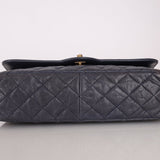 Rare Chanel 2015 Caviar Medium Navy Paris Flap Bag - FashioNica