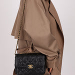 Rare Chanel 2015 Two Tone Crumple Caviar Mini Flap Bag - FashioNica