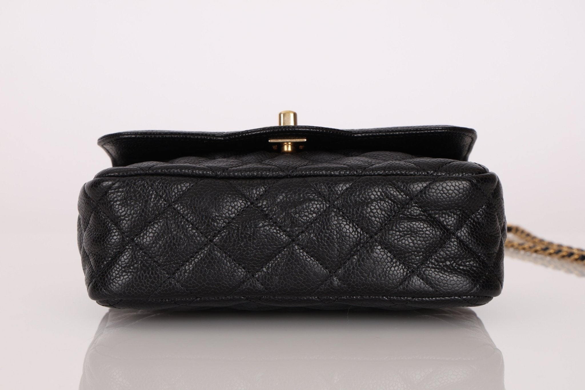Rare Chanel 2015 Two Tone Crumple Caviar Mini Flap Bag - FashioNica