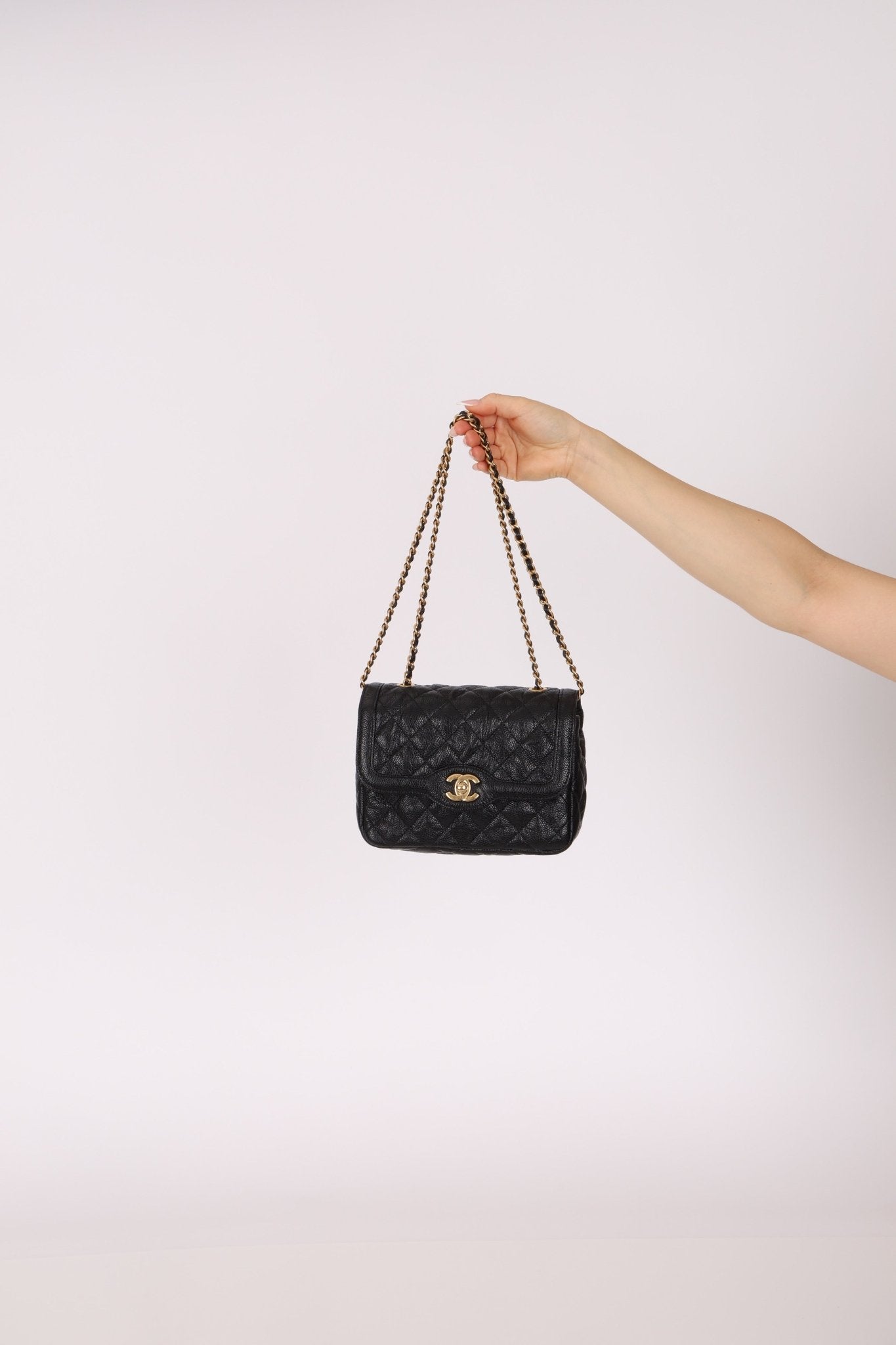 Rare Chanel 2015 Two Tone Crumple Caviar Mini Flap Bag - FashioNica