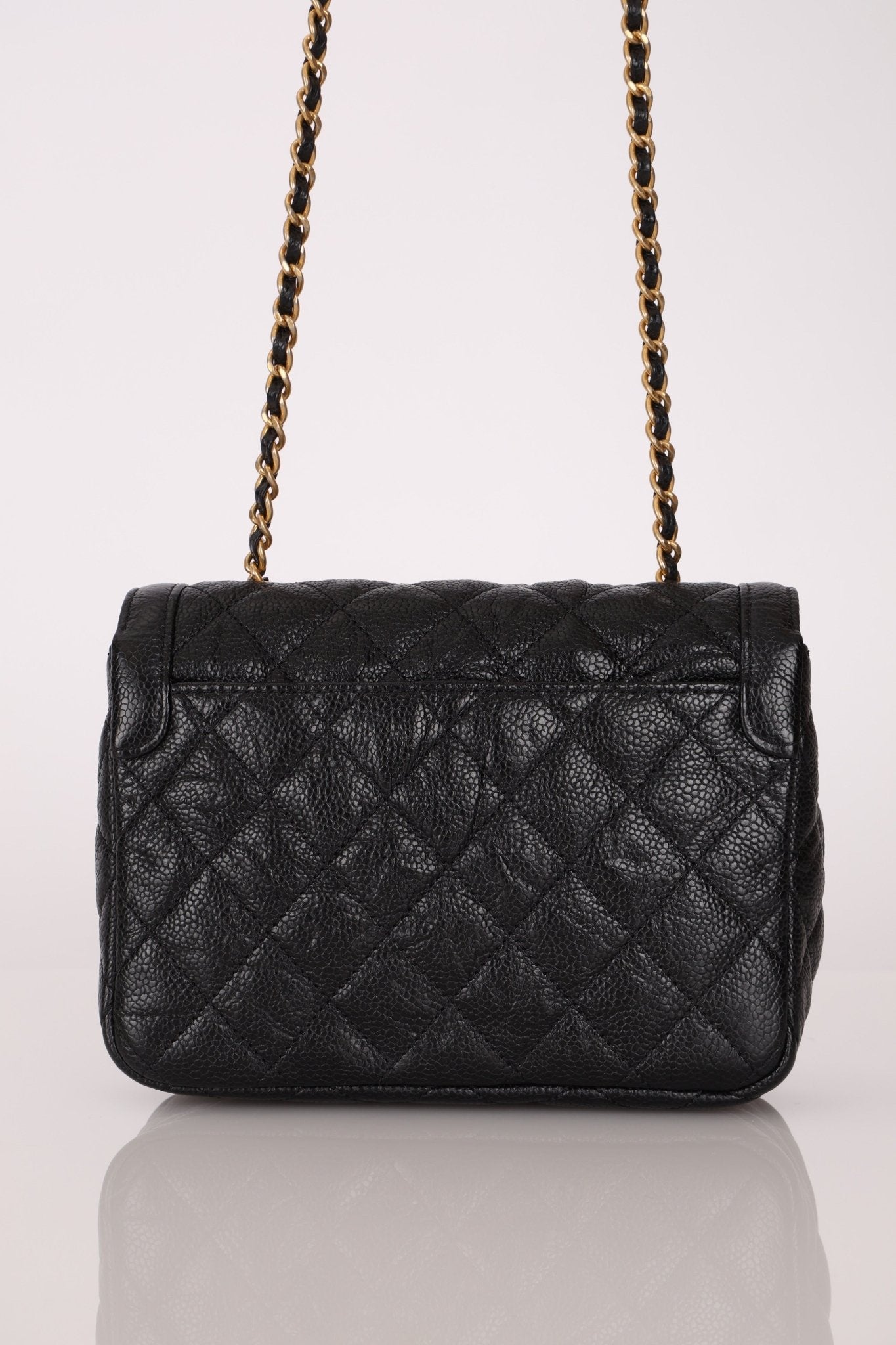 Rare Chanel 2015 Two Tone Crumple Caviar Mini Flap Bag - FashioNica