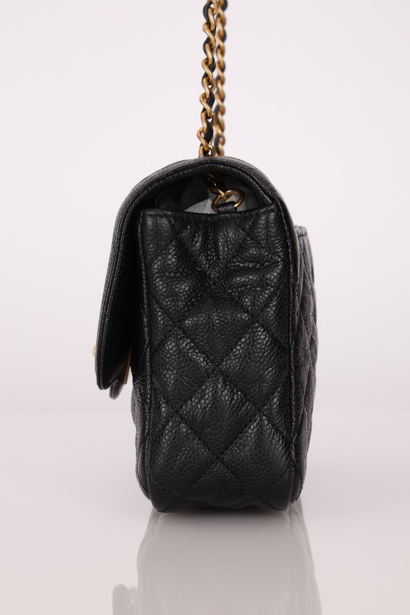 Rare Chanel 2015 Two Tone Crumple Caviar Mini Flap Bag - FashioNica