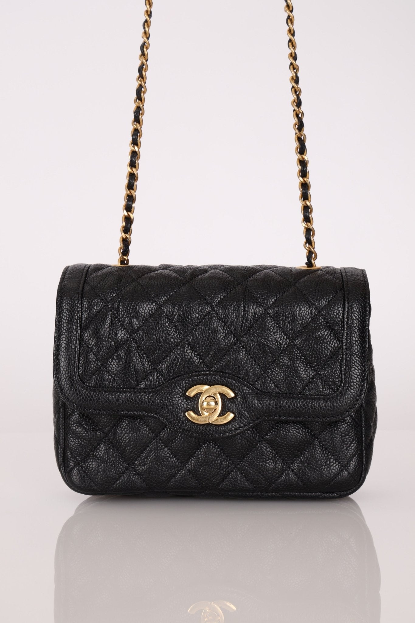 Rare Chanel 2015 Two Tone Crumple Caviar Mini Flap Bag - FashioNica