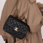 Rare Chanel 2015 Two Tone Crumple Caviar Mini Flap Bag - FashioNica