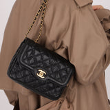 Rare Chanel 2015 Two Tone Crumple Caviar Mini Flap Bag - FashioNica