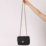 Rare Chanel 2015 Two Tone Crumple Caviar Mini Flap Bag - FashioNica