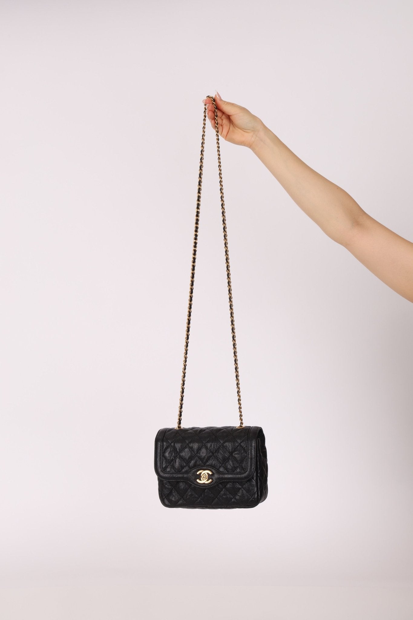 Rare Chanel 2015 Two Tone Crumple Caviar Mini Flap Bag - FashioNica