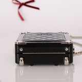 Rare Chanel 2016 Evening in the Air Trolley Plexiglass & Patent Minaudiere - FashioNica