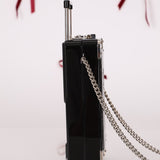 Rare Chanel 2016 Evening in the Air Trolley Plexiglass & Patent Minaudiere - FashioNica