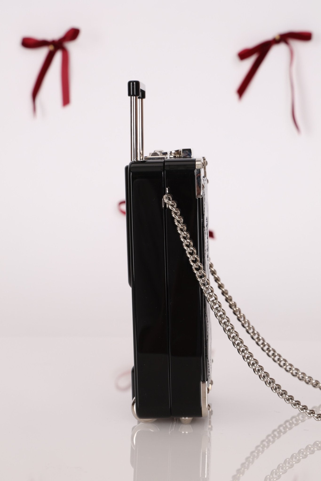 Rare Chanel 2016 Evening in the Air Trolley Plexiglass & Patent Minaudiere - FashioNica