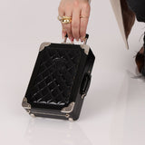 Rare Chanel 2016 Evening in the Air Trolley Plexiglass & Patent Minaudiere - FashioNica