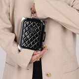 Rare Chanel 2016 Evening in the Air Trolley Plexiglass & Patent Minaudiere - FashioNica