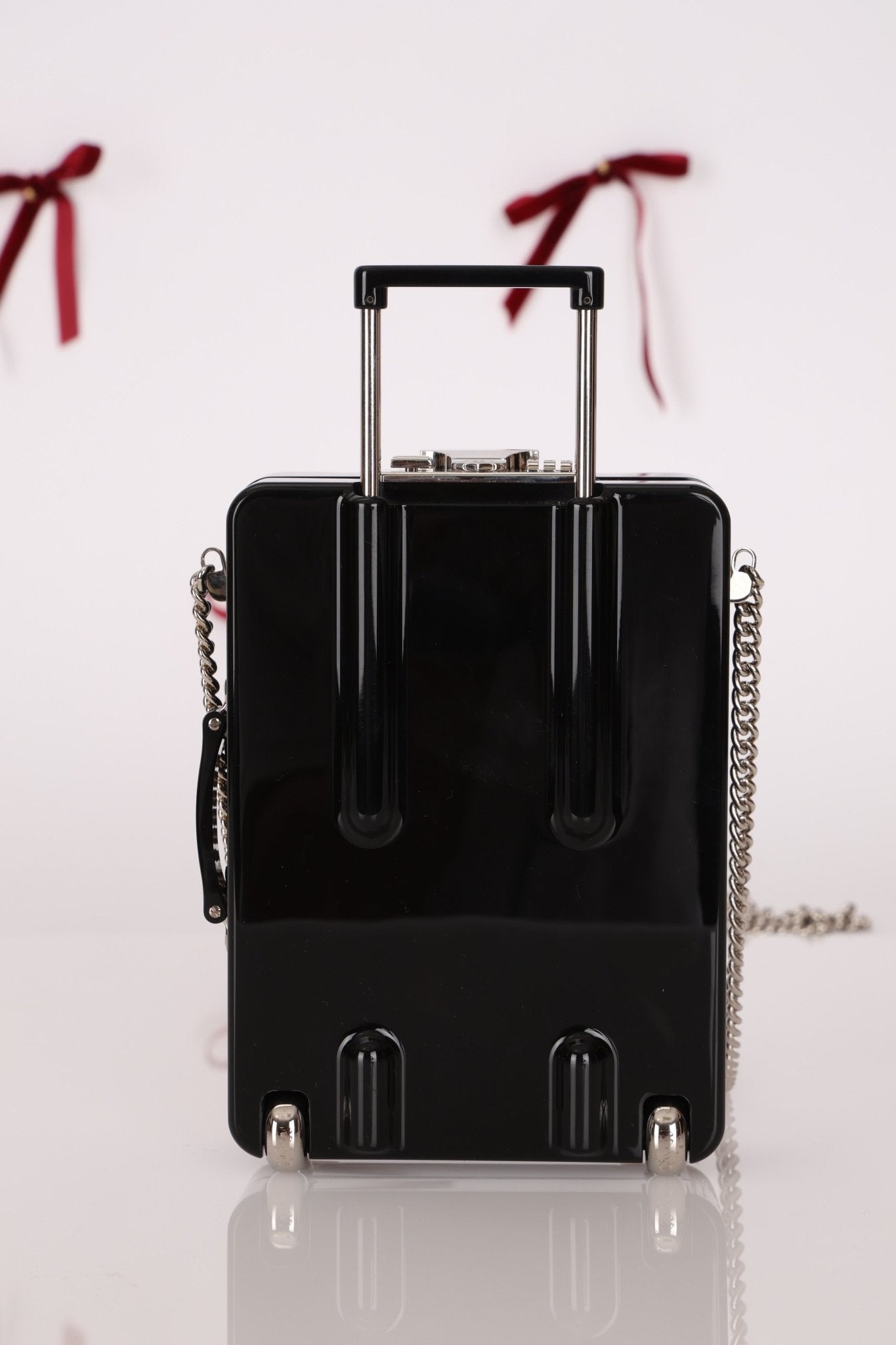 Rare Chanel 2016 Evening in the Air Trolley Plexiglass & Patent Minaudiere - FashioNica