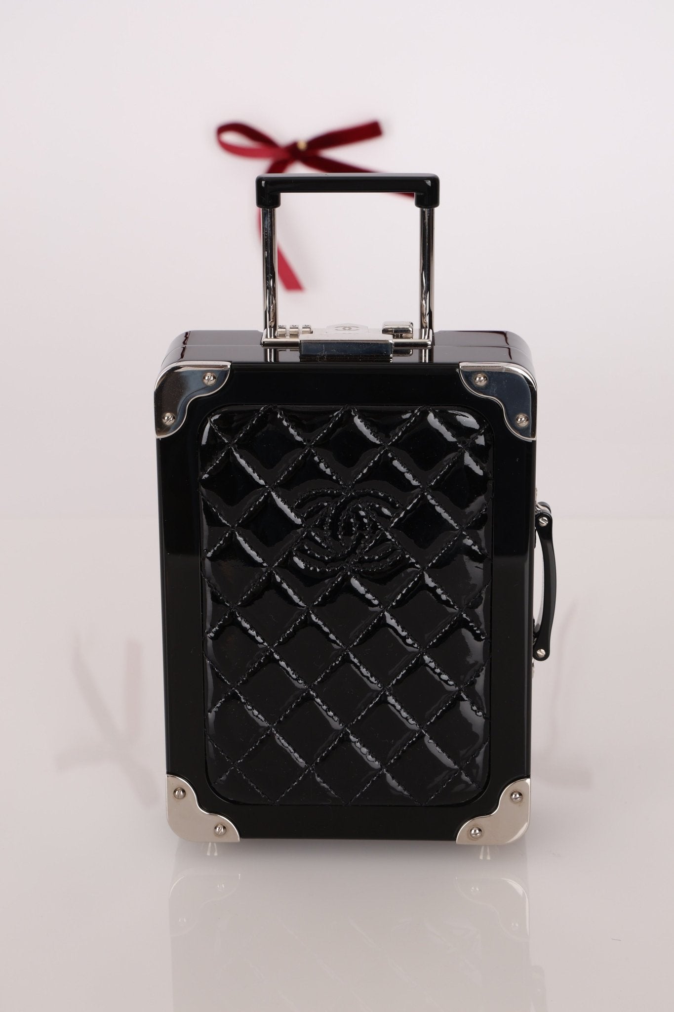 Rare Chanel 2016 Evening in the Air Trolley Plexiglass & Patent Minaudiere - FashioNica