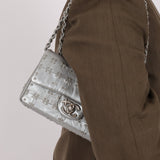 Rare Chanel 2016 Glazed Calfskin Grommet Airline Rectangular Mini Flap Bag - FashioNica