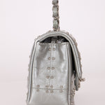 Rare Chanel 2016 Glazed Calfskin Grommet Airline Rectangular Mini Flap Bag - FashioNica