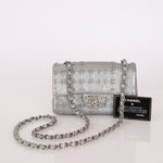 Rare Chanel 2016 Glazed Calfskin Grommet Airline Rectangular Mini Flap Bag - FashioNica