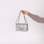 Rare Chanel 2016 Glazed Calfskin Grommet Airline Rectangular Mini Flap Bag - FashioNica