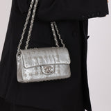 Rare Chanel 2016 Glazed Calfskin Grommet Airline Rectangular Mini Flap Bag - FashioNica