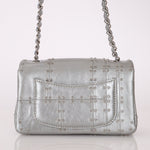 Rare Chanel 2016 Glazed Calfskin Grommet Airline Rectangular Mini Flap Bag - FashioNica