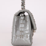 Rare Chanel 2016 Glazed Calfskin Grommet Airline Rectangular Mini Flap Bag - FashioNica