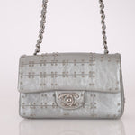 Rare Chanel 2016 Glazed Calfskin Grommet Airline Rectangular Mini Flap Bag - FashioNica