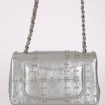 Rare Chanel 2016 Glazed Calfskin Grommet Airline Rectangular Mini Flap Bag - FashioNica