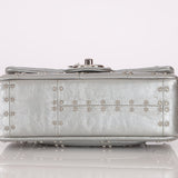 Rare Chanel 2016 Glazed Calfskin Grommet Airline Rectangular Mini Flap Bag - FashioNica