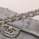 Rare Chanel 2016 Glazed Calfskin Grommet Airline Rectangular Mini Flap Bag - FashioNica