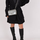 Rare Chanel 2016 Glazed Calfskin Grommet Airline Rectangular Mini Flap Bag - FashioNica