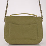 Rare Chanel 2017 Paris - Cuba Soft Caviar Medium Top Handle Flap - FashioNica