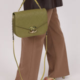 Rare Chanel 2017 Paris - Cuba Soft Caviar Medium Top Handle Flap - FashioNica