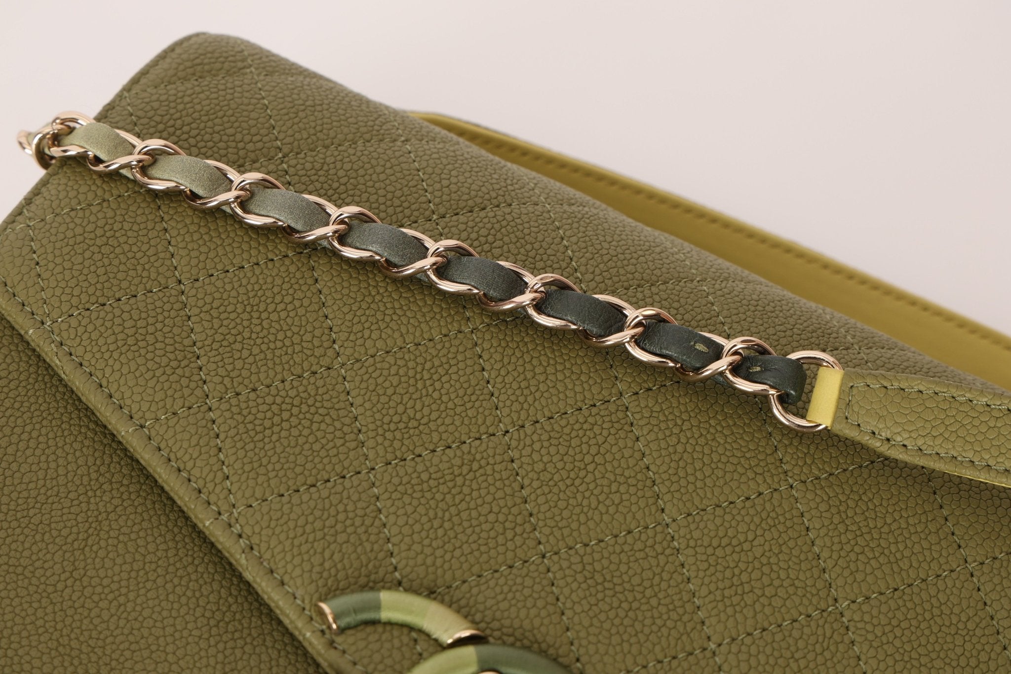 Rare Chanel 2017 Paris - Cuba Soft Caviar Medium Top Handle Flap - FashioNica