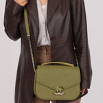 Rare Chanel 2017 Paris - Cuba Soft Caviar Medium Top Handle Flap - FashioNica