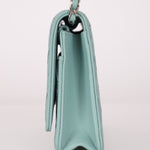 Rare Chanel 2020 Tiffany Blue Chain Stitched Wallet on Chain - FashioNica