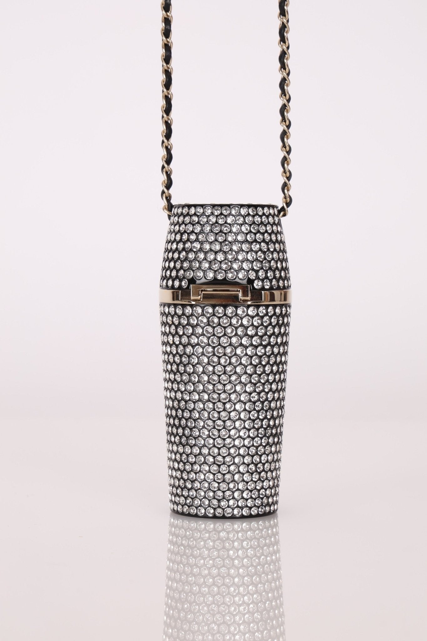 Rare Chanel 2021 Runway Strauss Lipstick Holder w/ Chain - FashioNica