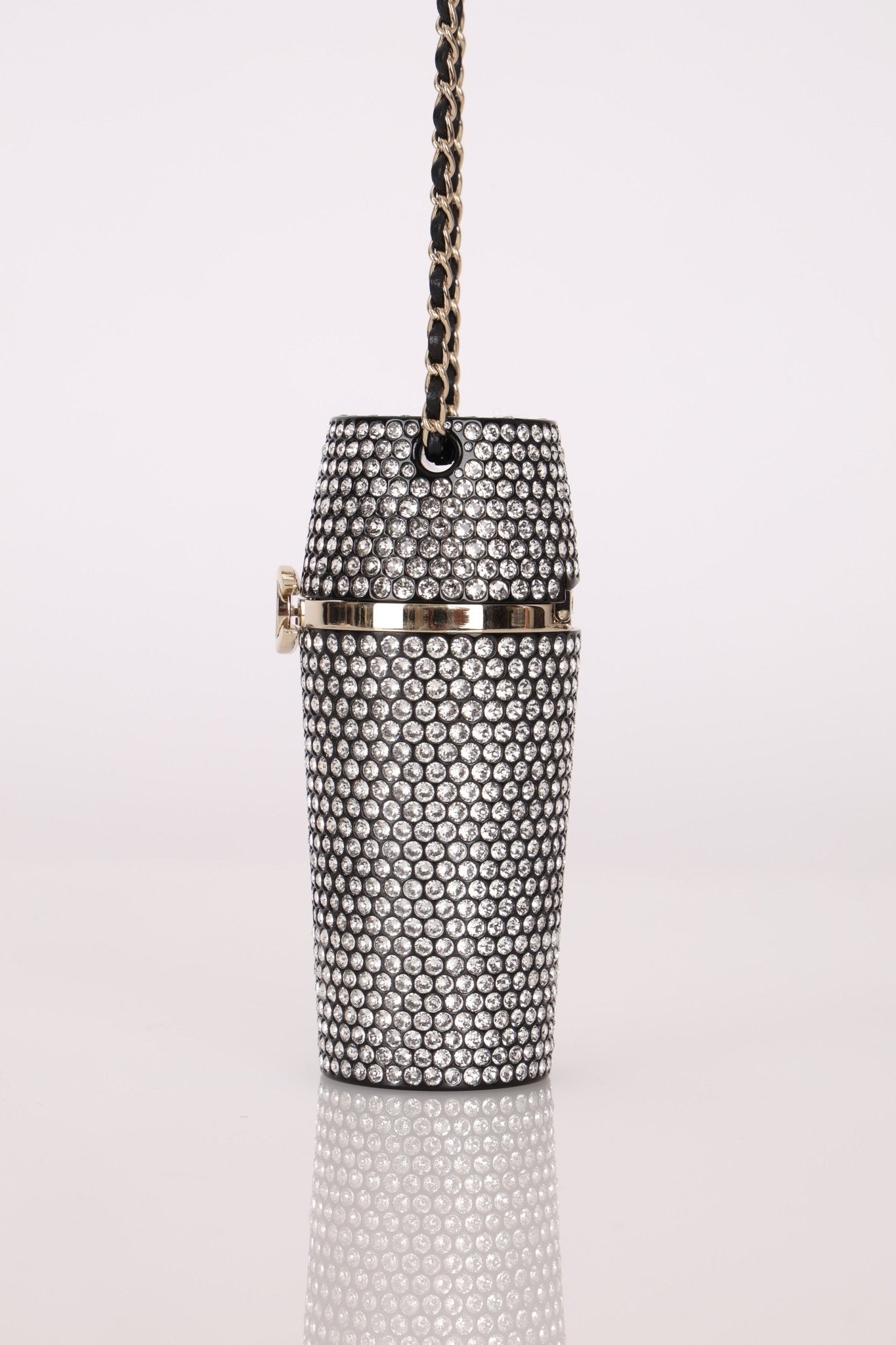 Rare Chanel 2021 Runway Strauss Lipstick Holder w/ Chain - FashioNica