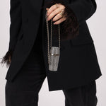 Rare Chanel 2021 Runway Strauss Lipstick Holder w/ Chain - FashioNica