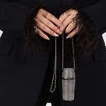 Rare Chanel 2021 Runway Strauss Lipstick Holder w/ Chain - FashioNica