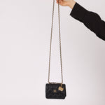Rare Chanel 2023 Caviar Wallet on Chain with Chanel Classic Flap Charm - FashioNica