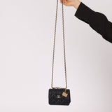 Rare Chanel 2023 Caviar Wallet on Chain with Chanel Classic Flap Charm - FashioNica