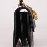 Rare Chanel 2023 Caviar Wallet on Chain with Chanel Classic Flap Charm - FashioNica