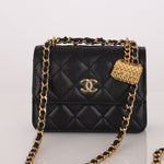 Rare Chanel 2023 Caviar Wallet on Chain with Chanel Classic Flap Charm - FashioNica